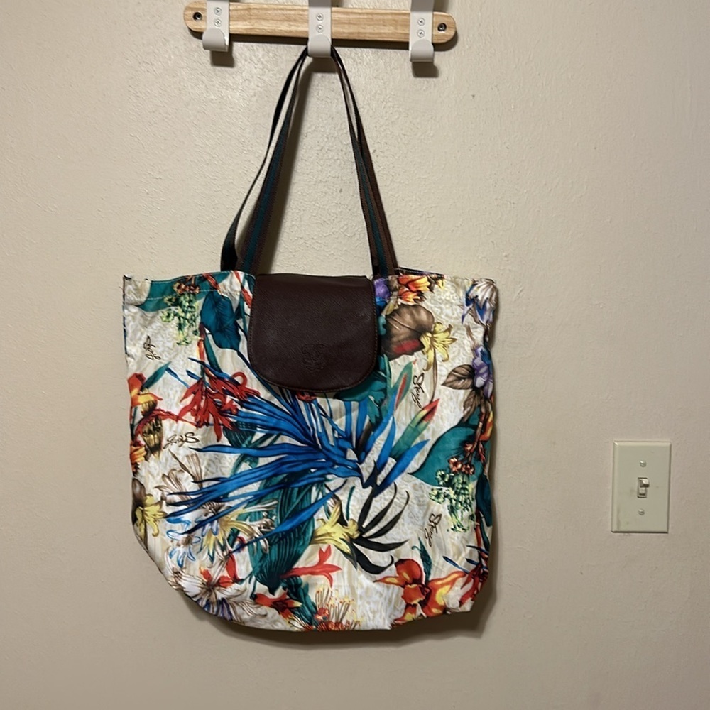 Sharif Tropical Nylon Tote